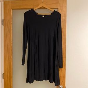 Black Cotton Casual Dress • Old Navy